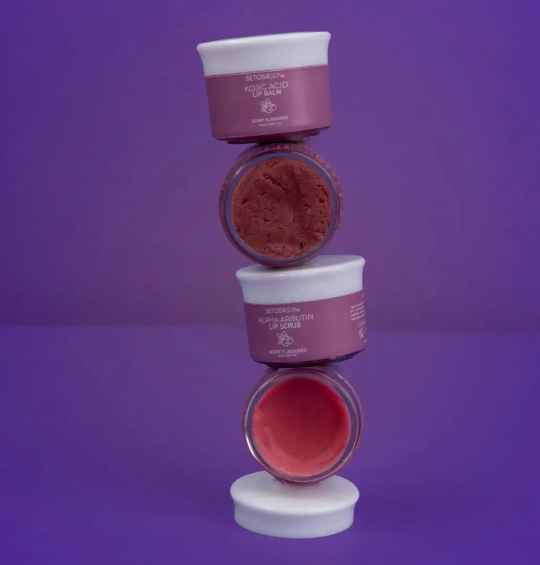 Dynamic duo- Kojic Acid Lip Balm & Alpha Arbutin Lip Scrub